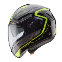 Caberg LEVO FLOW Flip Up Helmet, BLACK/ANTHRACITE/YELLOW FLUO | C0GB00C1