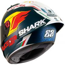 Shark Full Face Helmet RACE-R PRO GP OLIVEIRA SIGNATURE Mat, Blue Silver White/BSW | HE8425BSW