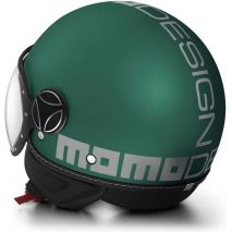 Momo Design Jet Helmet Fighter Evo Matt Green/Silver | MD1001003040