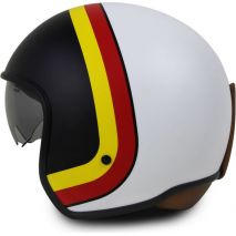 Momo Design Jet-Helmet-Zero Heritage White/Yellow/Red | MD1014053000