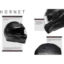 Momo Design Integral Helmet-Hornet Matt Titanium/Silver | MD1022001000