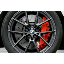 BMW Genuine 19 / 20 M Performance Alloy Wheels Y-Spoke 963 M Frozen Gunmetal Gray, Forged, Complete Wheel Set | 36115A072C2 / 36 11 5 A07 2C2
