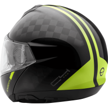 Schuberth C4 PRO CARBON ECE Fusion Yellow Flip-Up Helmet, Size 53 (XS) | 4548263360