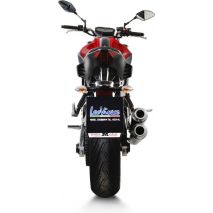 Leovince GP DUALS FULL SYSTEM2/1, STAINLESS STEEL, STAINLESS STEEL End Cap E-Approved for YAMAHA MT-07/FZ-07 (2014-2016) | 15107K