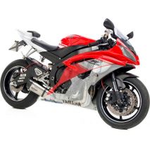 Leovince FACTORY S FULL SYSTEM4/2/1, STAINLESS STEEL, CARBON FIBER End Cap E-Approved for YAMAHA YZF-R6 (2006-2016) | 8483S